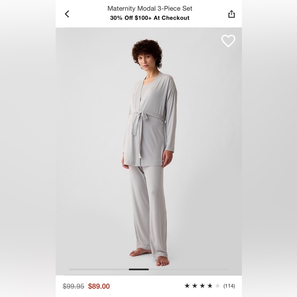 Gap 3-Piece Modal Maternity Set - Like New